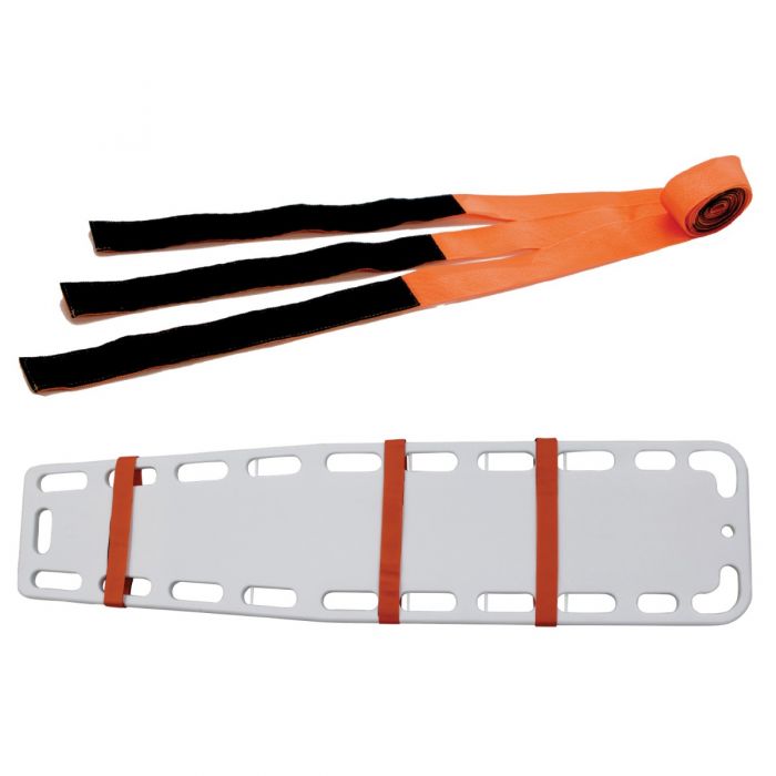 BELT/STRAP  Three Piece Hook & Loop Spineboard Straps, Orange