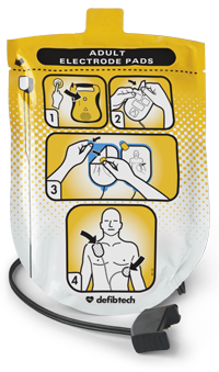 AED DefibTech Defibrillation pads, Adult