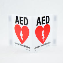AED 3 way V-Shape Sign