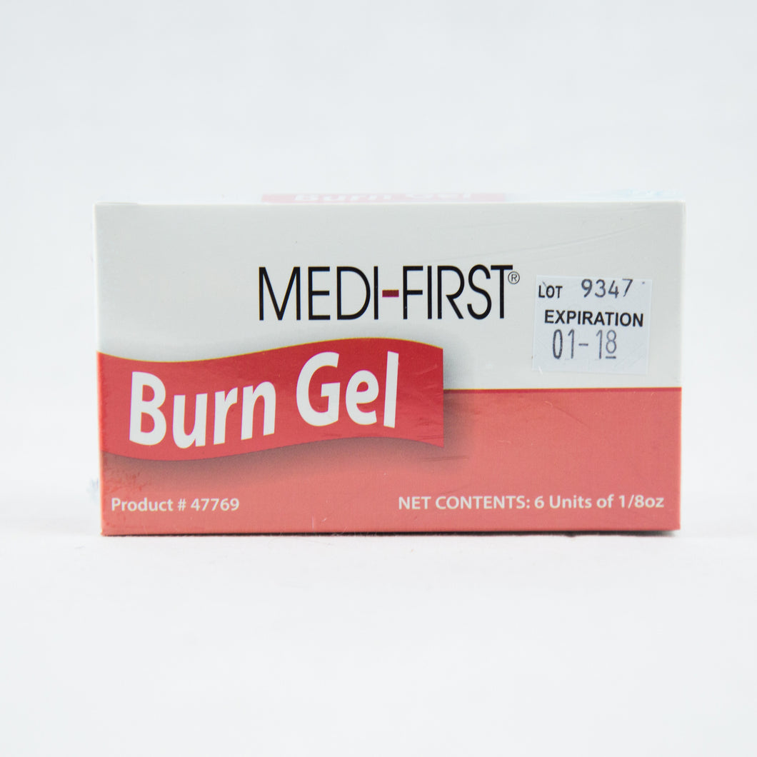 Burn Gel with Lidocain 1/8 oz Packet 6/Unit