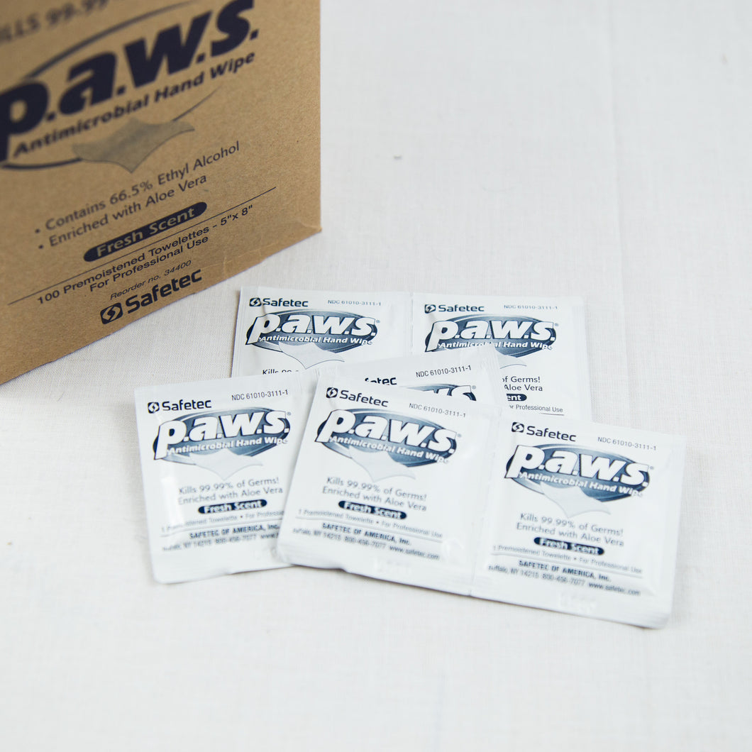 p.a.w.s. Antimicrobial Hand Wipes