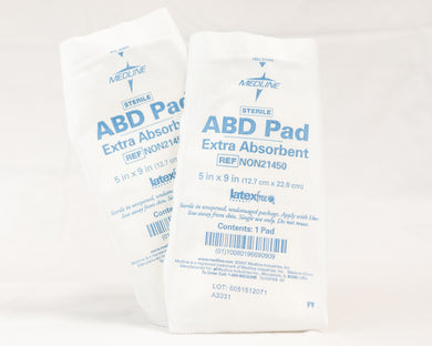 Gauze Pad 5x9 Sterile ABD 1st Aid    A.N.S.I.